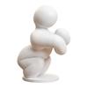 Minimalist Man Decoration 1/8Pcs 3D Printed Game Character Figure, Sitting Standing Lying Figurine, Model Abstract White Statue, Collectible Gift for