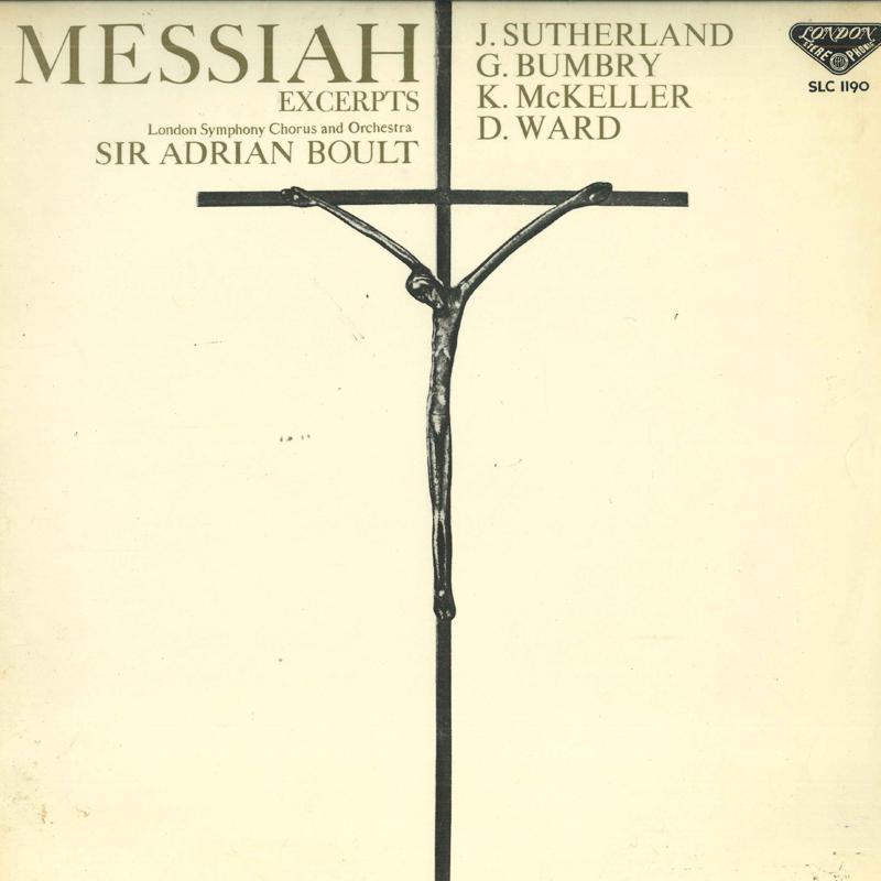 

LP Record - Handel: Sacrament Savior - Excerp SLC1190 LONDON 1962 Japan Classical