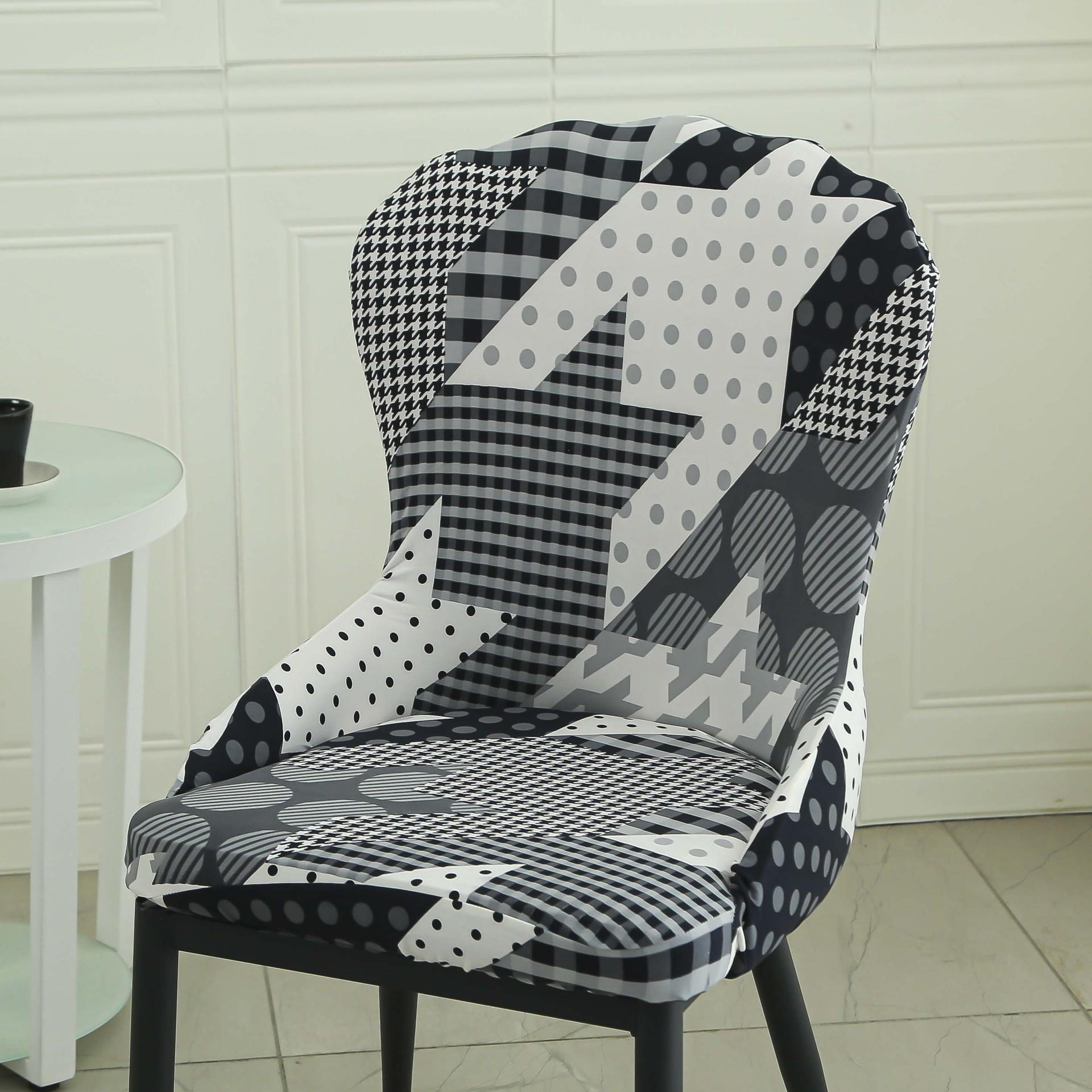 

Чехол для домашнего стула Современный простой легкий роскошный чехол для стула со спинкой Скандинавский повседневный кремовый стиль Чехол для стула из массива дерева для отеля и ресторана 40*41cm