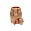 5 Litre Rudra Hammered Copper Water Dispenser (Matka) Container Pot with Pure Copper and Ayurvedic Health Benefits (50000 Ml)
