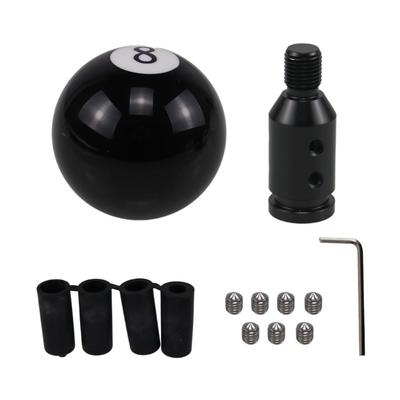 Round Billiard Number 8 Style Car Gear Shifter Knob with Comfort Grip Acrylic Manual Gear Shifts Knob for Manual Vehicles