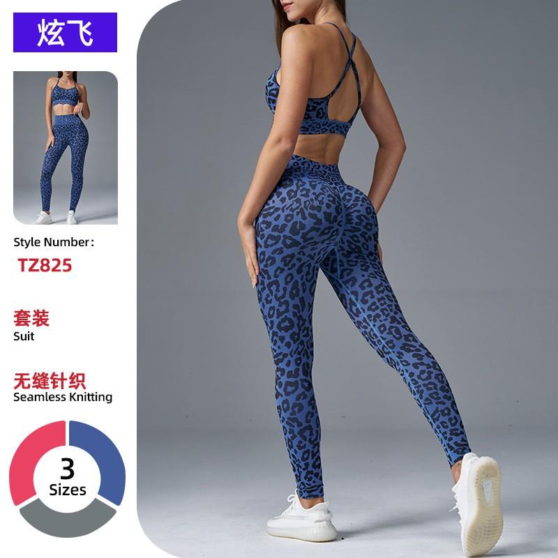 Women Seamless Yoga Set High Waist Leggings Sports Bra Workout Fitness Outfits