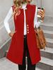 2025 Autumn/Winter Elegant Wool Sleeveless Vest Coat