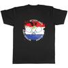 Tennis Sport med Nederländsk Flagga Herr Unisex T-shirt Tee Gåva