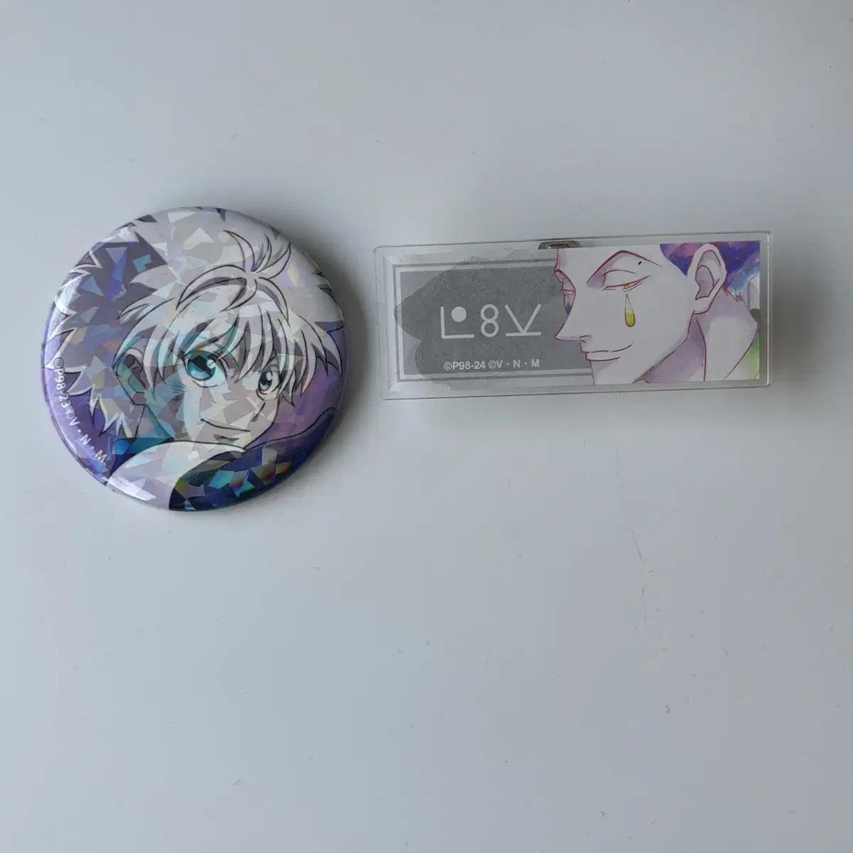 

Heonheon Hunter Hunter Kireah Can Badge Hisoka Nameplate Acrylic Goods