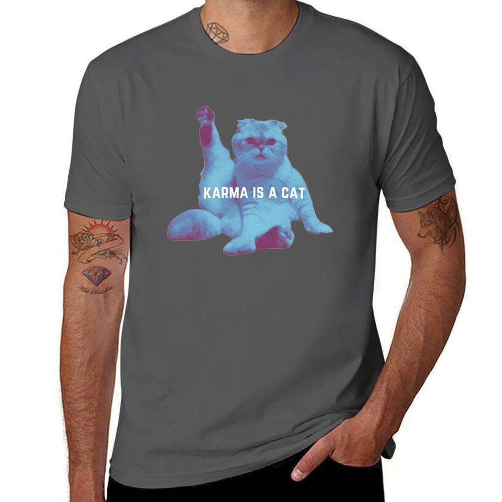 Karma Olivias Version TShirt Basic Solid Color Short Sleeve TShirt