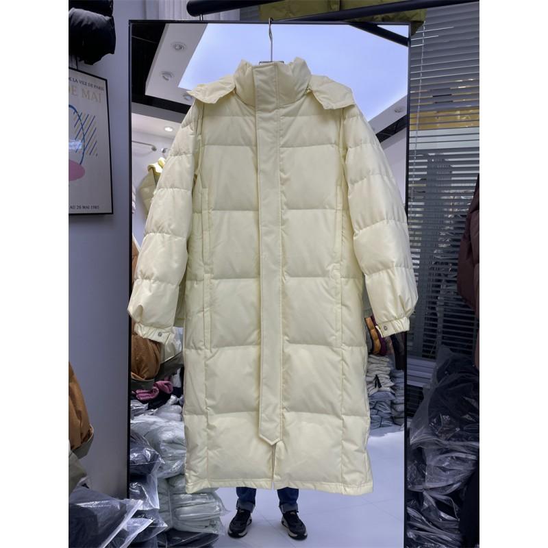 Womens Long Puffer Coat Over Knee Thick Warm Duck Down Jacket Loose Fit Winter 2025