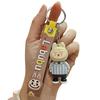 Cute Cartoon Sheep Plush Keychain Creative Overalls Doll Pendant Blind Box Style Key Chain Ornament