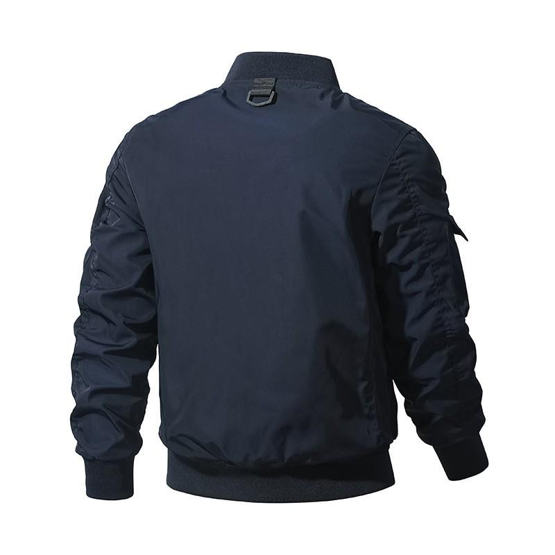 Mens Vintage Pilot Jacket With Multiple Pockets Waterproof Windproof Utility Outerwear Casual Wear