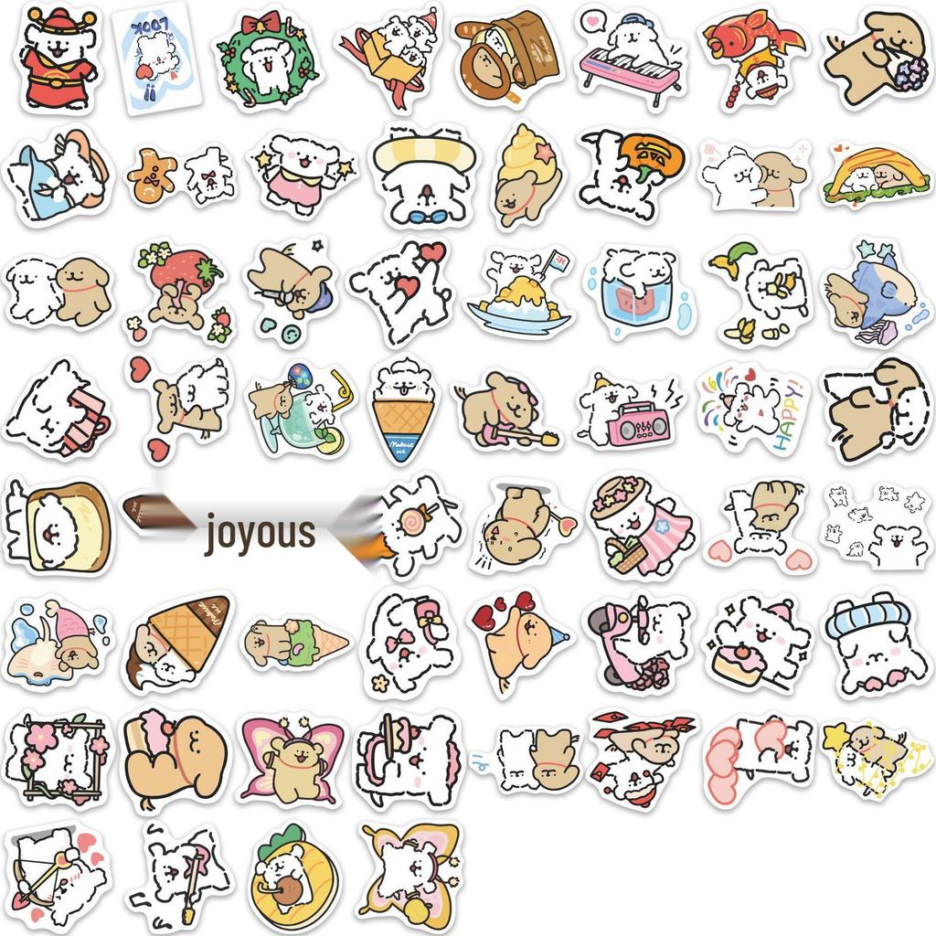 Cartoon Puppy Planner Stickers: Waterproof, Perfect for Phone Cases, Notebooks, Water Bottles, and Suitcases