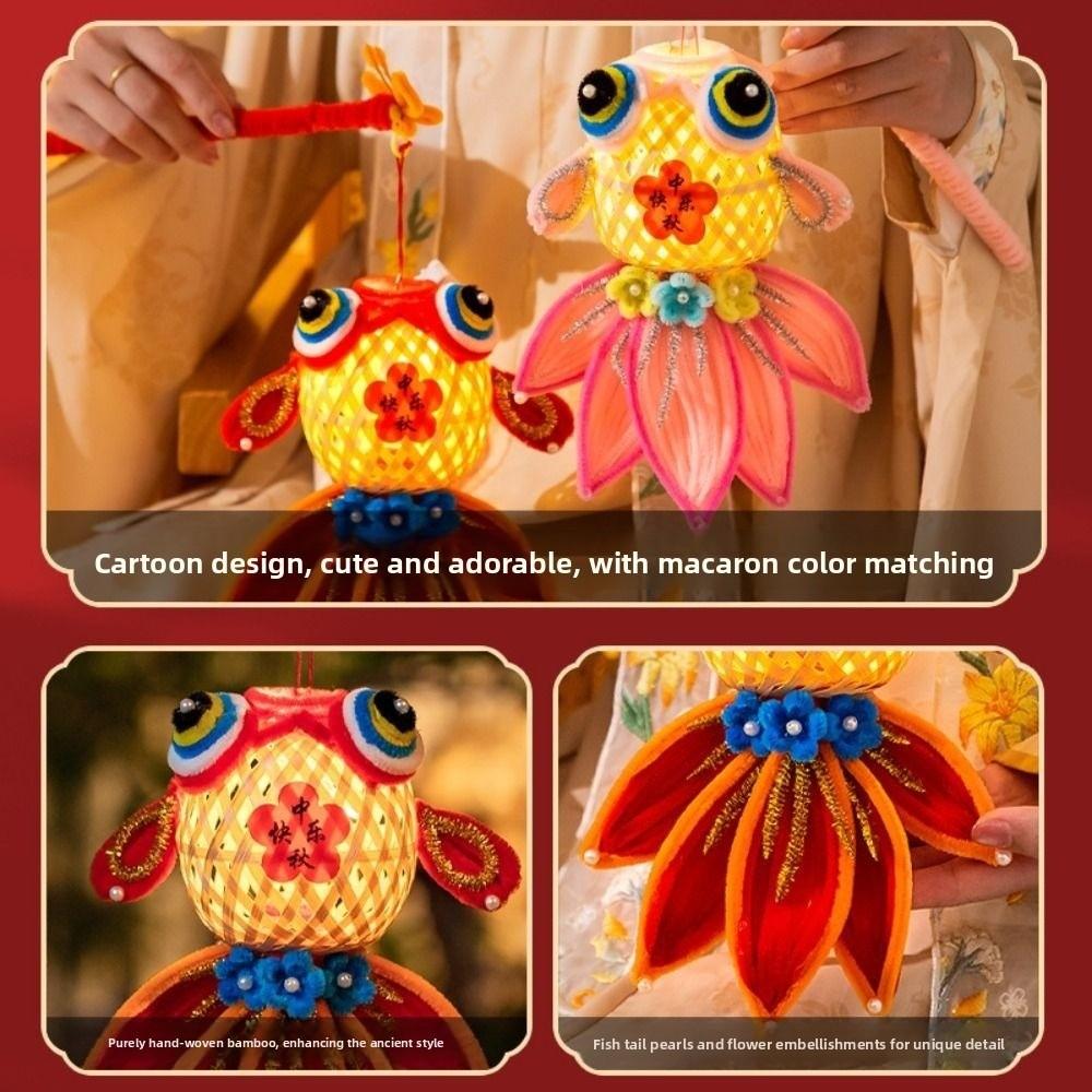 Hand Made Carp Lantern Luminous Mid Autumn  Festival  Lantern  Mid-Autumn Festival