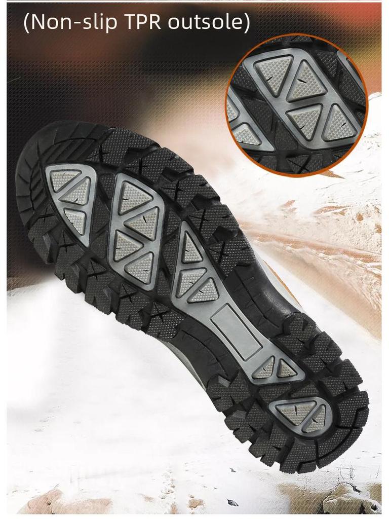 Pánské outdoorové semišové nepromokavé turistické boty - Nadměrná velikost, Ochrana práce