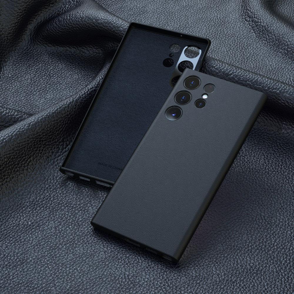 Luxury Genuine Leather Case for Samsung Galaxy S25Ultra S24 S22 Ultra S23 Ultra Case High Quality Phone Case Bumper Camear Lens Full Protector