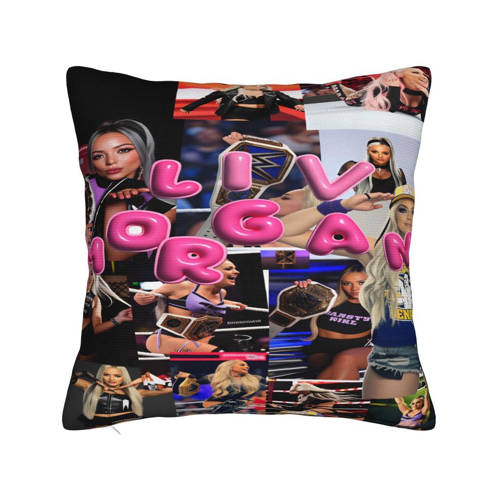 Liv Morgan American Wrestler And Actress  Pillow Case  Custom Pillow Cover For Chair Sofa Home Decor Cute Funny Pillowcases
