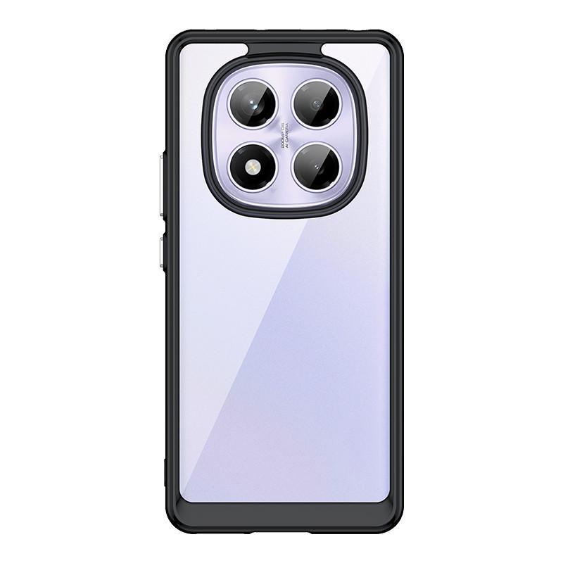 

For Xiaomi Redmi Note 14 Pro 4G Case Redmi Note 14 Pro Cover TPU Border Acrylic Backplane Phone Cases On Redmi Note 14 Pro Plus Note144G 24117RN76G чёрный