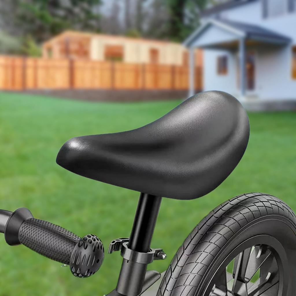 Kids Bike Seat Anti Slip with Saddle Post Bar Weatherproof Replacement Children Bicycle Seat for Cycling Riding Biking Accessory