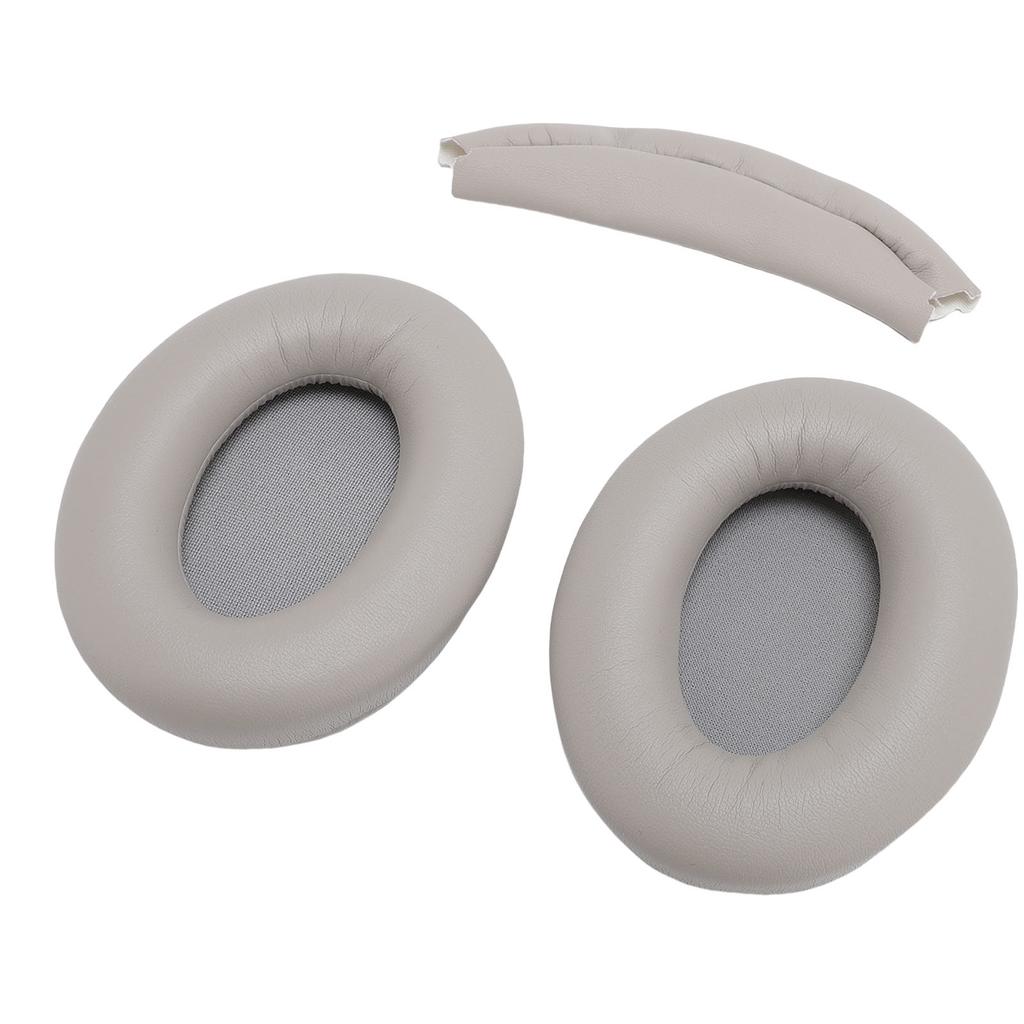 Earpads Replacement for WH 1000XM3 Headphone Protein Leather Ear Cushion and Replacement Headband Pad Kit
