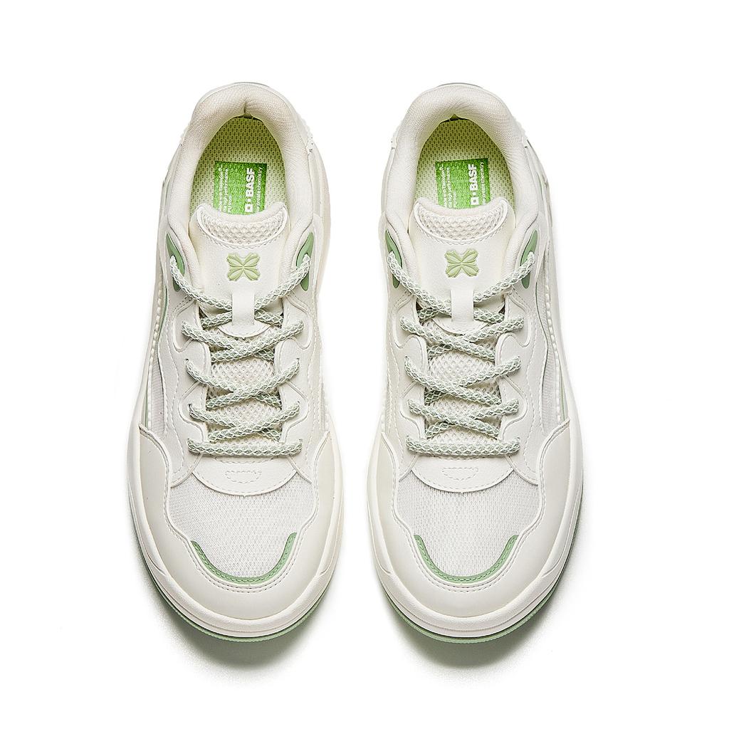 Anta Seaweed 3.0 Abrasion Resistant Breathable Skateboard Shoes Women's White Green 922628011-1