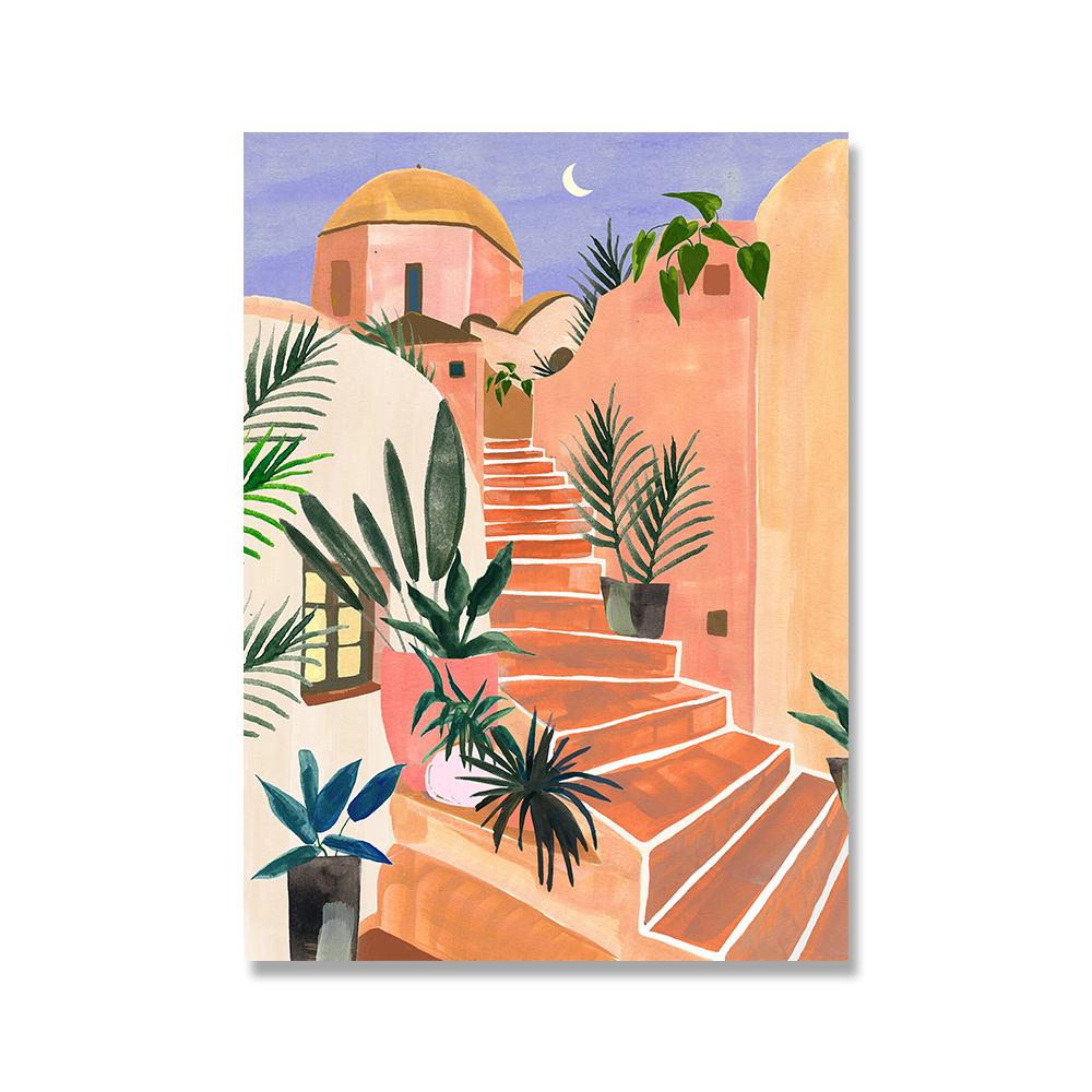 

Бохо Тропические Плакаты Пейзаж Холст Картина Скандинавское Искусство Принт Современная Настенная Картина Для Гостиной Спальни Украшения Дома 21*30cm