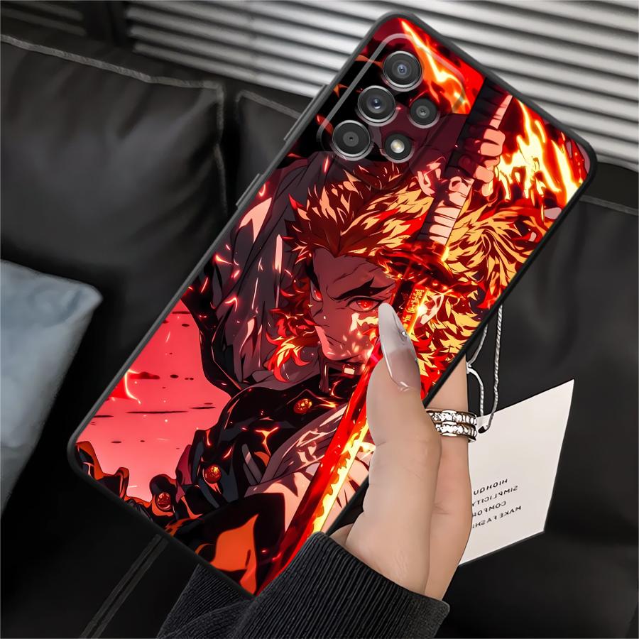 Demons Anime Slayer Case for Samsung Galaxy A01 A02 A06 A03 Note 20 Ultra 9 10 A04 A30 A40 A10 A20 A50 A70 A05 Soft Back Phone