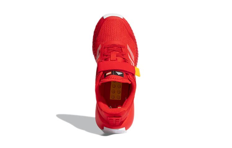 adidas Klassische Sport LEGO Kollaboration Rutschfest Niedrig geschnitten Laufschuhe für Kinder Rot Kinder H01504