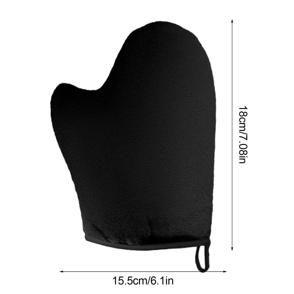 Self-Tanning Glove Tanning Body Lotion Mitt Reusable Machine Washable Applicator with Thumb Soft Tool Double-Sided Applicator