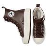 Converse Chuck Taylor All Star Synthetic Leather Comfortable Non-Slip Abrasion Resistant High Top Board Shoes Women's Brown