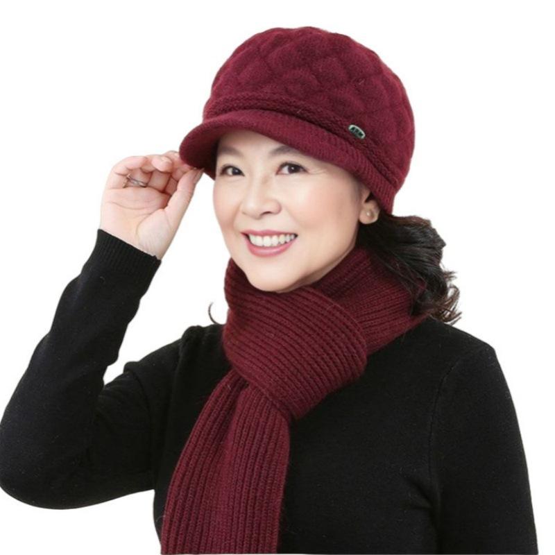 Autumn and Winter Hats for Women Thickened Velvet Warm Woolen Hats Fashionable and Versatile Berets Peaked Caps Knitted Hats