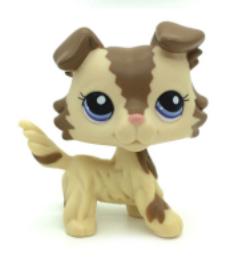 Rare animal pet shop lps toy dachshund dog dachshund brown original figure collie cocker spaniel great dane child Children gifts