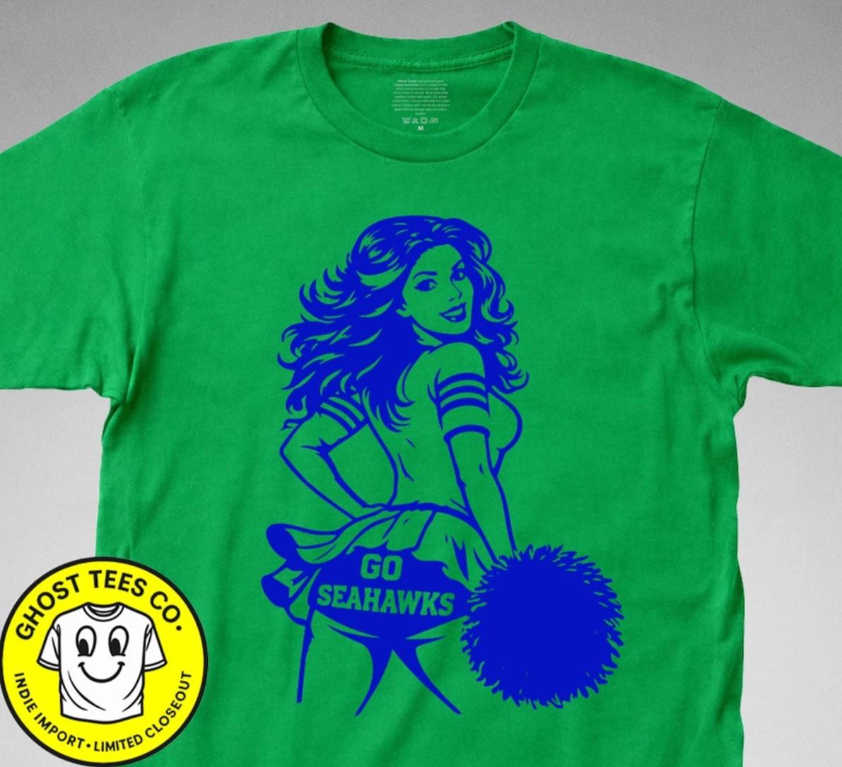 Go SEAHAWKS T-Shirt cheerleader football fan seattle spirit nfl team super bowl XXXL