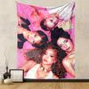Girl Group Tapestry Wall Hanging, Four Women Trendy Poster Art, Music Wall Decor for Bedroom Living Room Dorm