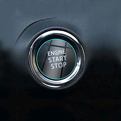 1 pièce Bouton d'allumage/démarrage/arrêt de moteur étanche universel pour voiture Autocollant Film protecteur transparent anti-rayures Accessoires de voiture