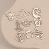5Pcs Horse/Hat/Horseshoe/Cactus/Boot Charms Stainless Steel Western Cowboy Pendants DIY Bracelet Necklace Crafts Jewelry Making