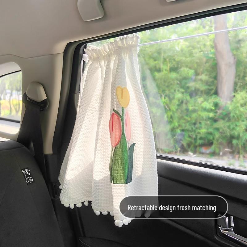 Auto-Sonnenschutz Hitzeschutz Vorhang: Kinder Cartoon Saugnapf, Baby Innen Verdunkelung, Seitenfenster Sonnenschutz