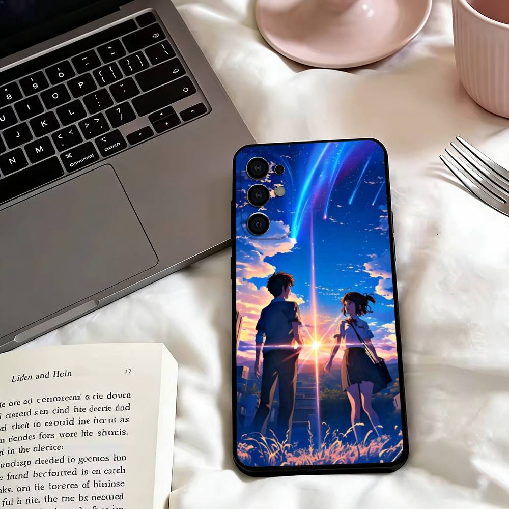 Anime Your N-Name K-Kimi Phone Case For Samsung S25,S24,S21,S22,S23,S30,Ultra,S20,Plus,Fe,Lite,Note,10,Black Cover