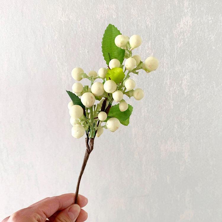 5PCS 24CM Foam Artificial Flowers California Berries Blueberry Fruit Small Fake Flower Home Decorative Party Wedding Blue Decor