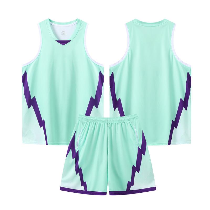 3345 Basketball Suit Children'S Clothing Adult Men'S Game Training Jersey Diy With Pockets On Both Sides