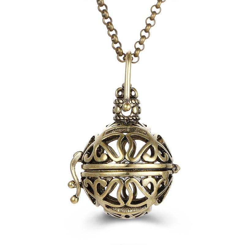 Mexico Klokje Muziek Engel Bal Roepers Medaillon Ketting Vintage Zwangerschapsketting Aromatherapie Essentiële Olie Diffuser Accessoires