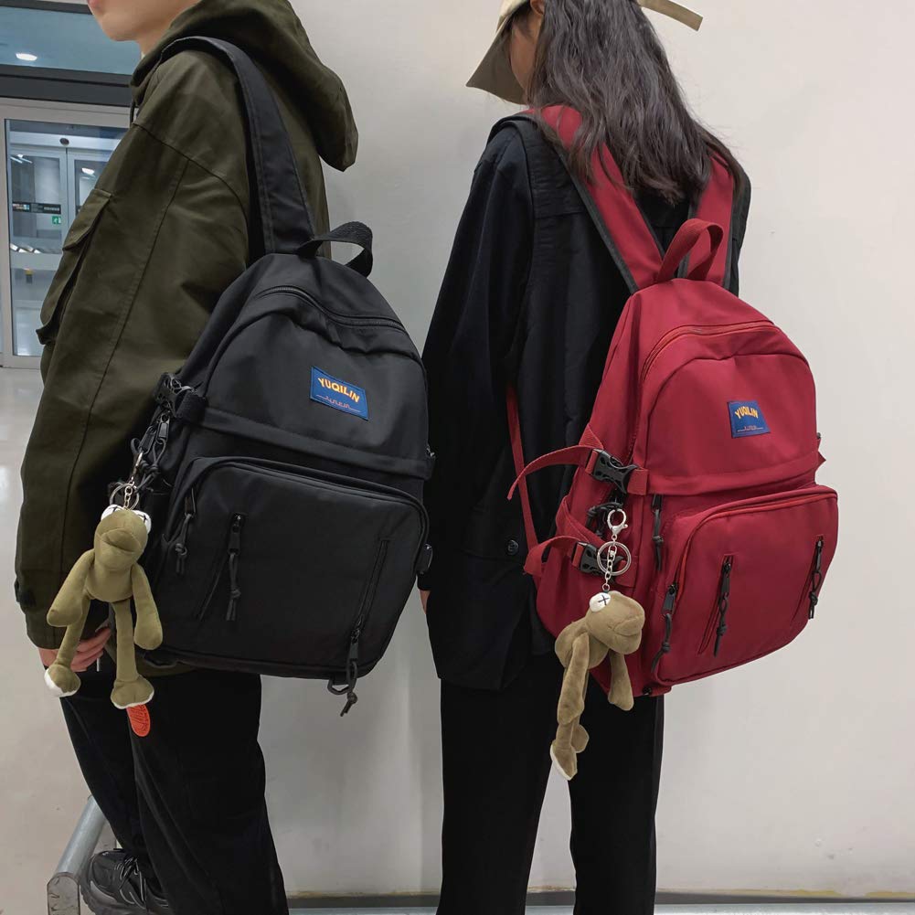 ZESU Large Capacity Korean Popular for High School and Stylish and Cute Black Lightweight and A Great Backpack for Moms and Women's Backpack, Style,