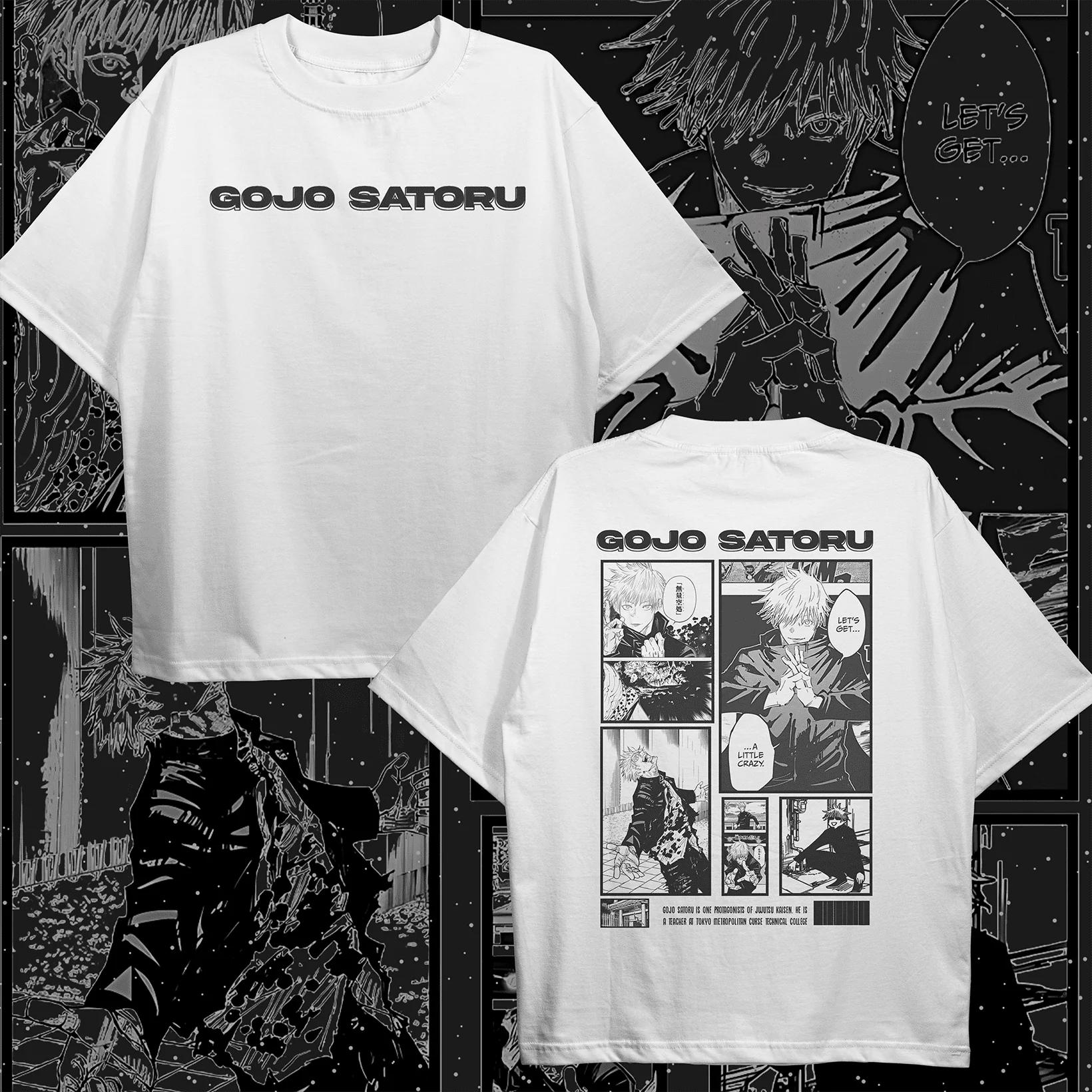 

Gojo Satoru Anime Jujutsu Kaisen Graphic TShirt 100Cotton Oversized Shirt unisex Unisex Short Sleeve ONeck Y2k Selling Popular 4XL