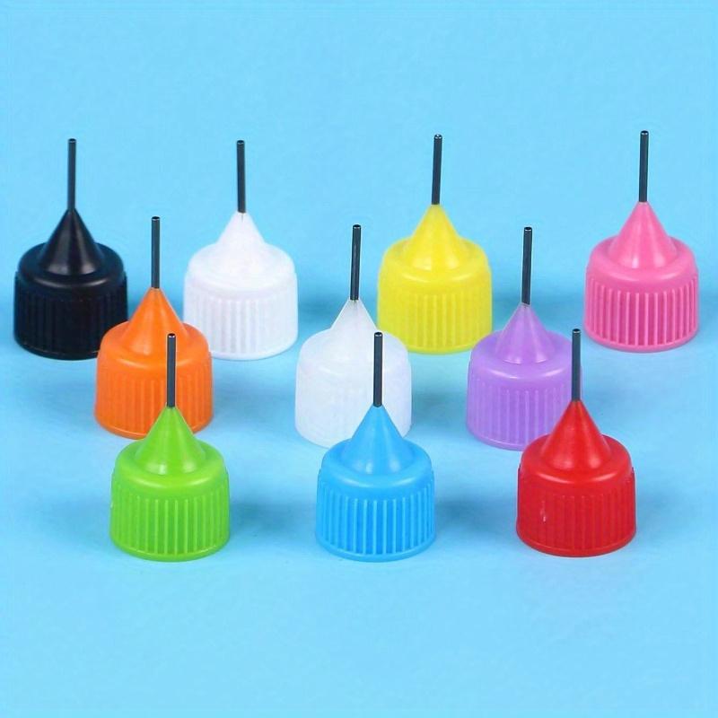 Precision Tip Applicator Bottle 10ml 4 Needle Tip Squeeze Bottles and 10 Tips for Acrylic Painting, DIY Quilling and Paper Craft
