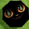 Christmas Cat Eyes Umbrella: A Festive Design for Outdoor Adventures - Auto-Open/Close, Lightweight & Durable Idea