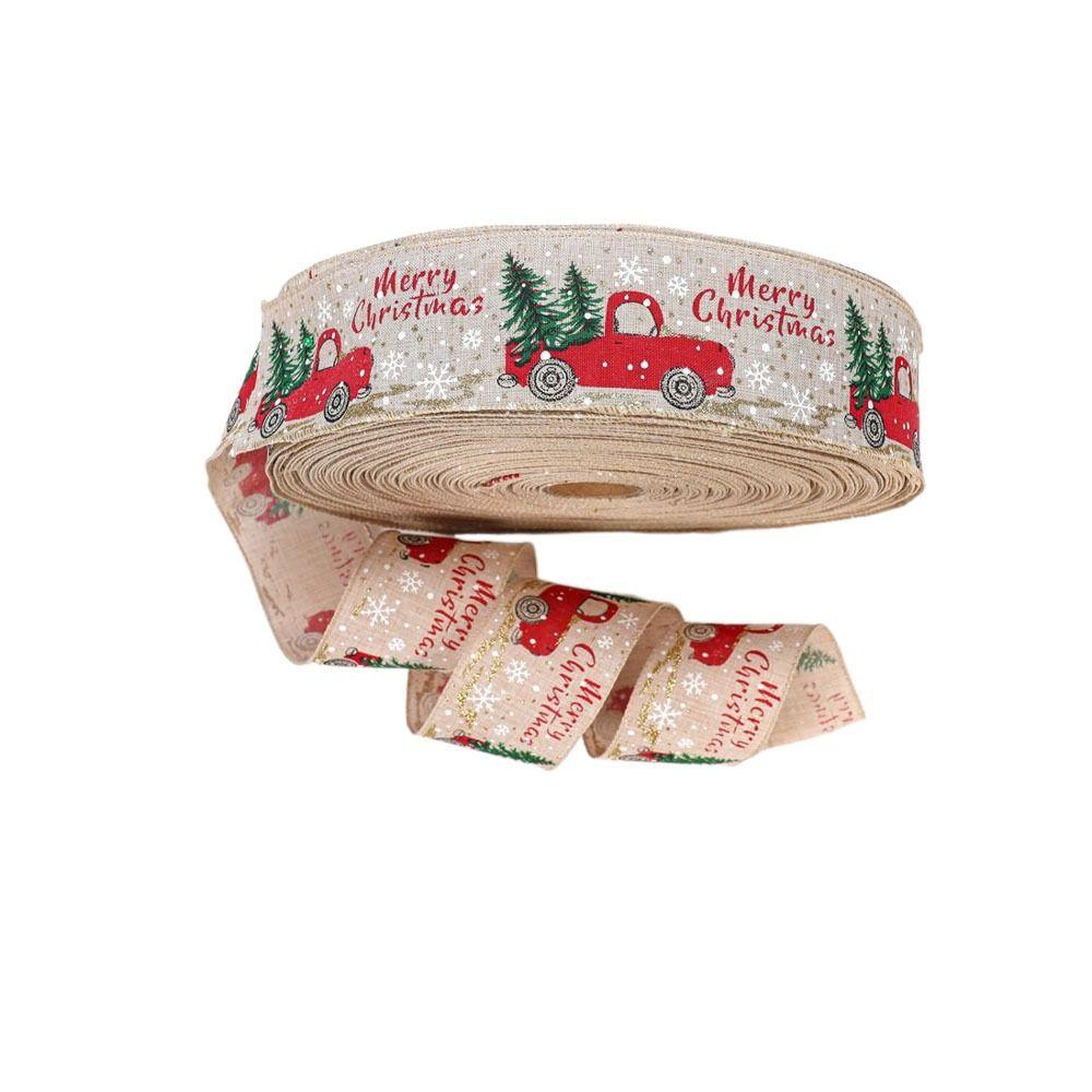 DIY Kranz Weihnachtsband 5CM 6.3CM 2M Weihnachtsgeschenk Verpackung Geschenkpapier Party