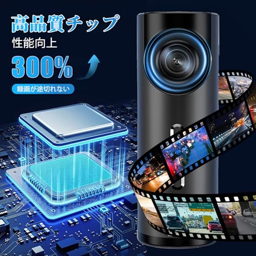 Ultra-compact dashcam, 2K resolution, 3MP, Wi-Fi, app connectivity, Full HD, emergency recording, night vision, 24-hour parking monitoring, single cam