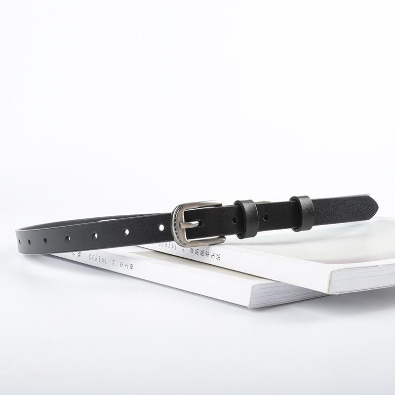 Slim Veterinary Leather Women's Belt Retro Punk Women's Casual Pants Jeans Korean Fashion Trousers Belt