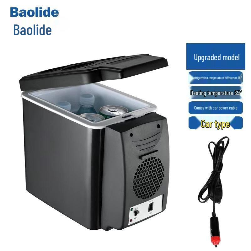 Dual-Use 6L Mini Car and Home Fridge - Hot and Cold Storage with Customizable Logo