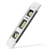 DOWELL Magnetic Torpedo Level, Mini Bubble Level, Box Level, Aluminum Frame, 180/90/45 Degrees, 9 Inch (1 Piece, White)