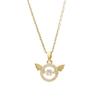 Elegant Zirconia Angel Wings Necklace – High-End Lively Collarbone Chain Bestseller