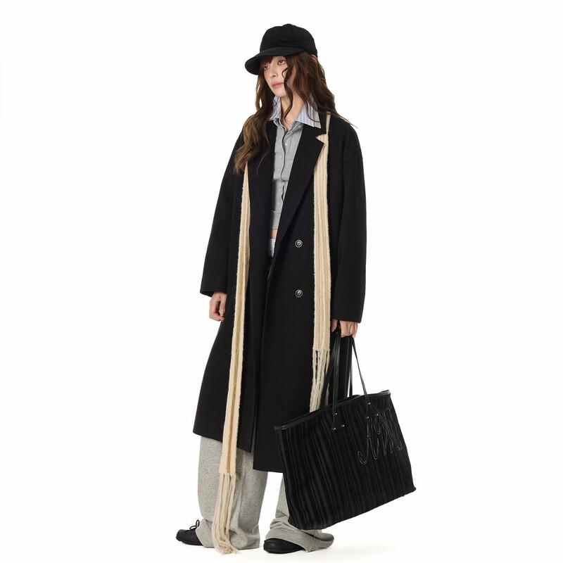 GOLFCROSS Unisex Simple British Style Oversized Trench Coat