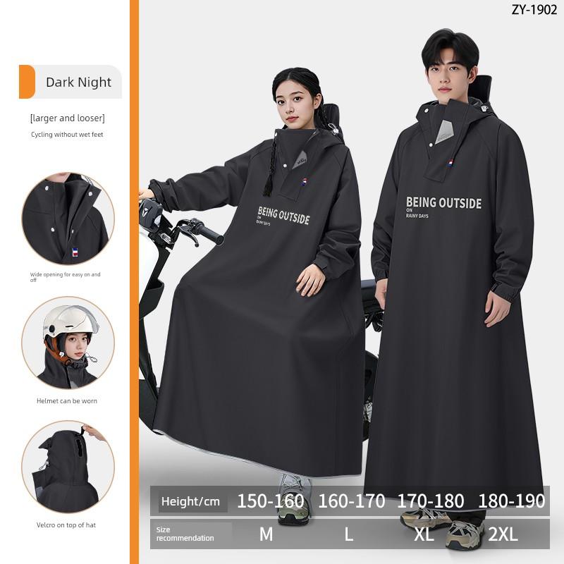 Electric Vehicle Raincoat for Adults, Long Full-Body Raincoat for Heavy Rain, 2026 New Model, Women's Single-Person Full-Body Rain Poncho for Riding
